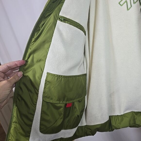 Womens Covington Removable Hood Puffer Jacket M Coat Avocado Green Winter Warm - Picture 9 of 16